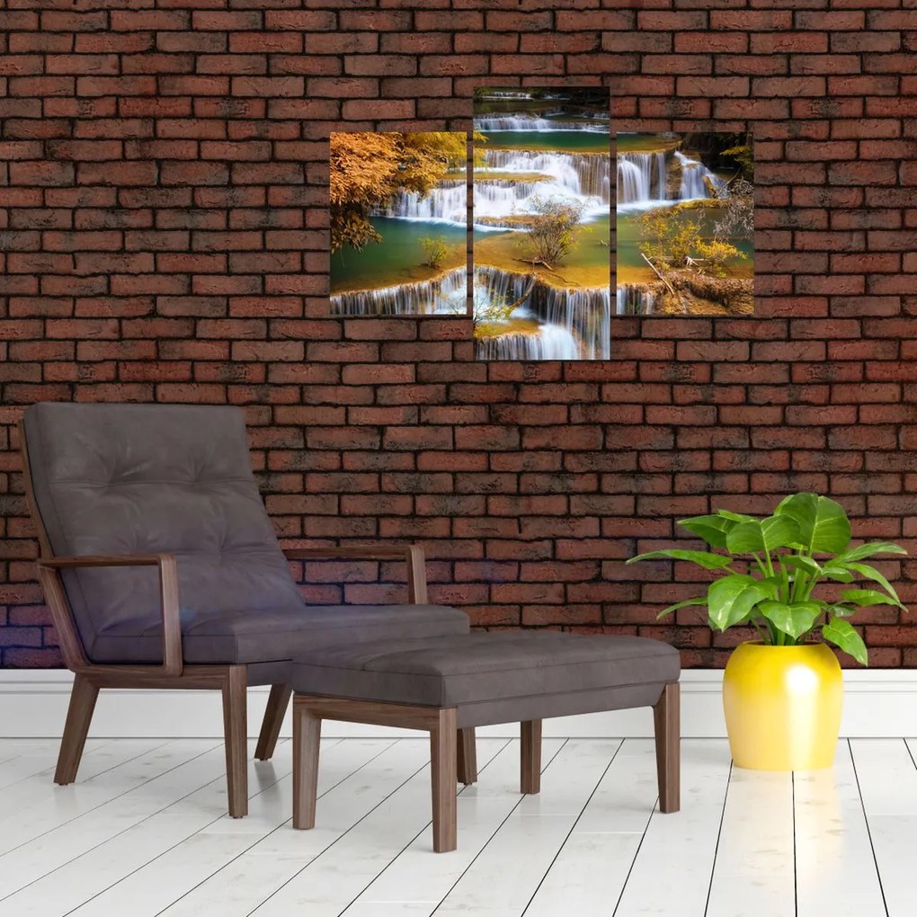 Tablou - Cascada Huay Mae Khamin, Thailanda (90x60 cm)