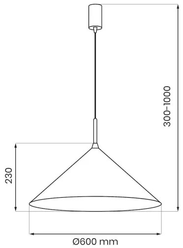 Lustră pe cablu CAPITAL 1xGX53/15W/230V, Ø 60 cm, bej