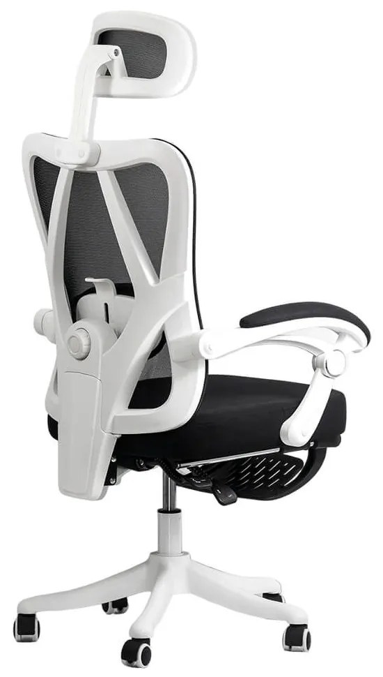 Scaun ergonomic OFF 428 negru, multiblock și suport picioare