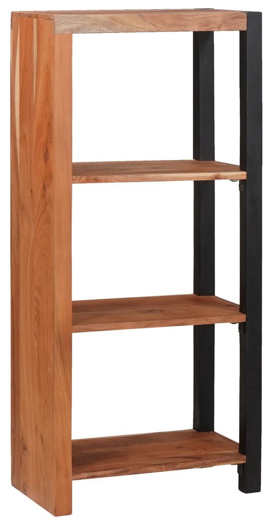 vidaXL Bibliotecă Maro, Negru 50 x 30 x 110 cm Lemn Solid de Acacia