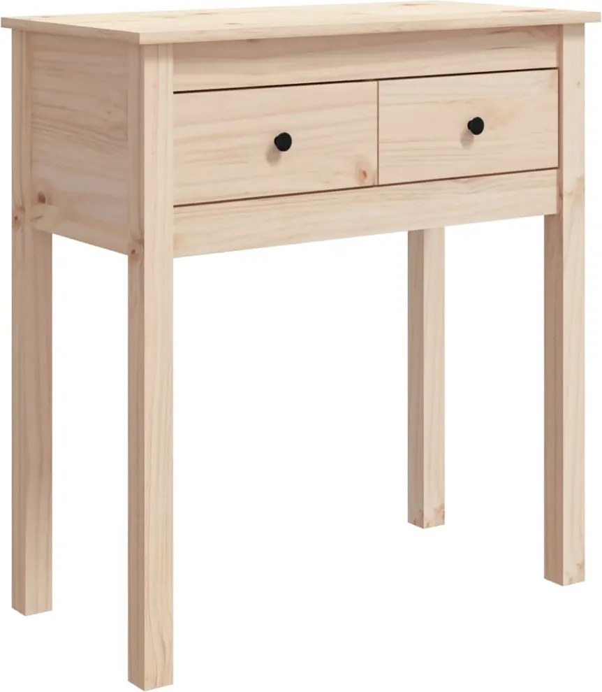 vidaXL Masă consolă, 70x35x75 cm, lemn masiv de pin