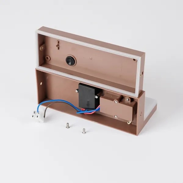 Brilagi-LED Aplică de perete pentru exterior cu senzor TESSI LED/10W/230V, maro, IP54