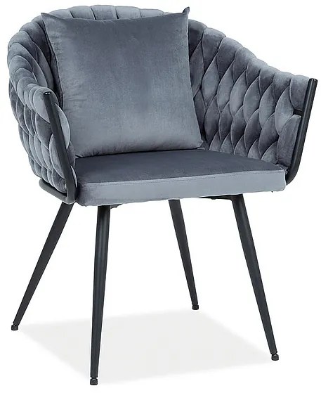 Scaun de sufragerie NoFago (Gri + Negru). Promo -7%. 1050575