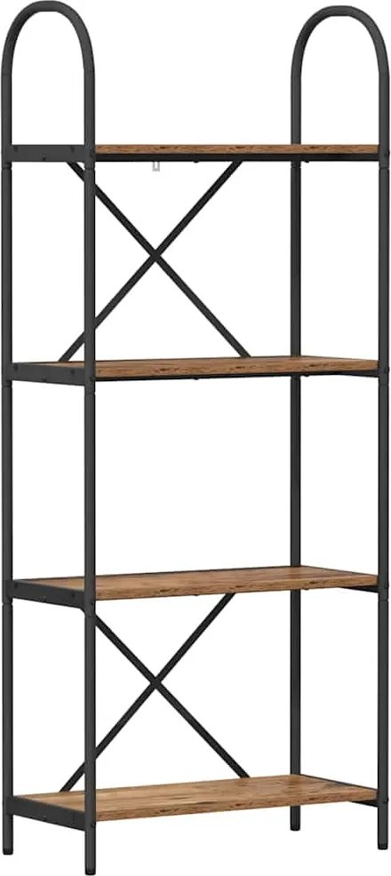 vidaXL Raft pentru cărți Lemn vechi 60 x 30 x 146 cm Lemn compozit