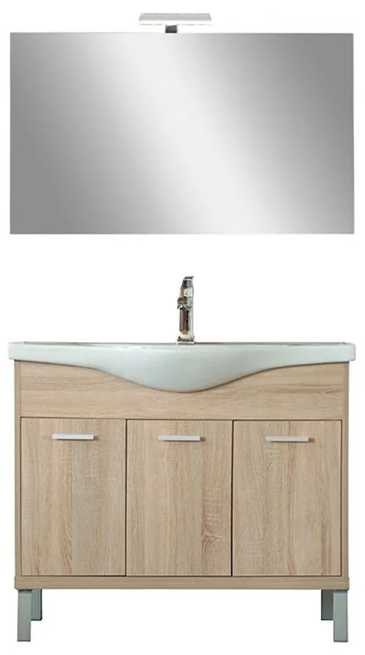 Mobilier complet de baie Nerva Prime 105, stejar Sonoma