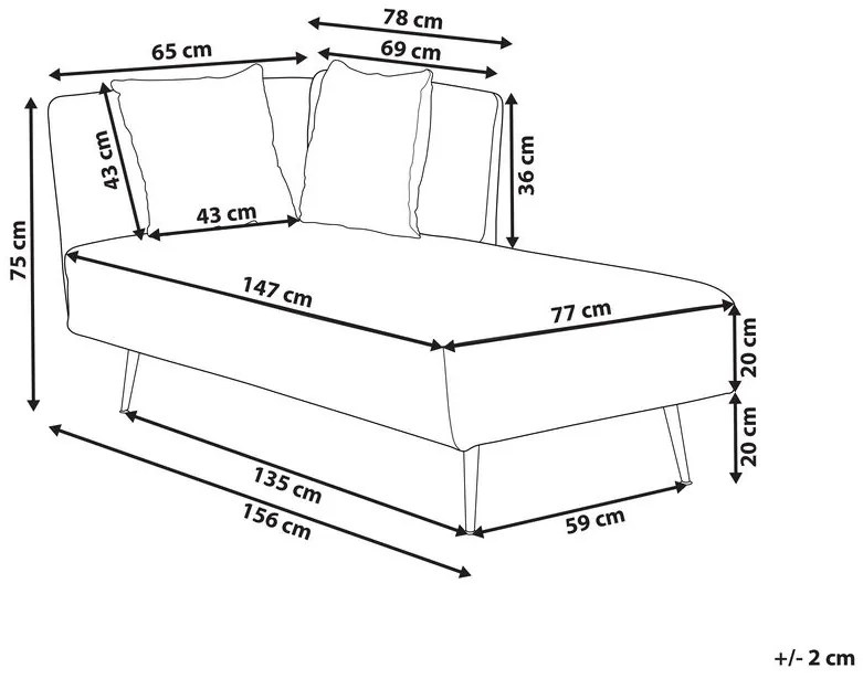 Divan/ Șezlong Riddikulus (alb) (S). 1075581