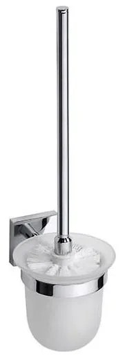 Perie de toaletă 9,5 x 36 cm, argintiu/alb