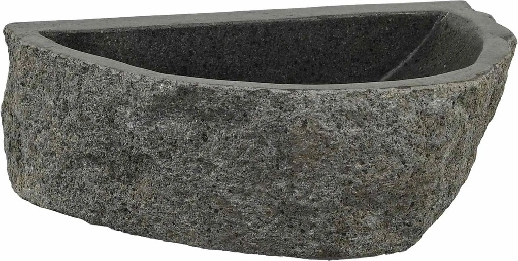 vidaXL Chiuvetă de perete Gri 37 x 30 x 12 cm Piatra de râu