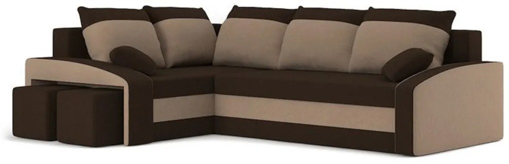 Supermobel Colțar extensibil TABIT 3,230x75x205, haiti 17/haiti 0, dreapta