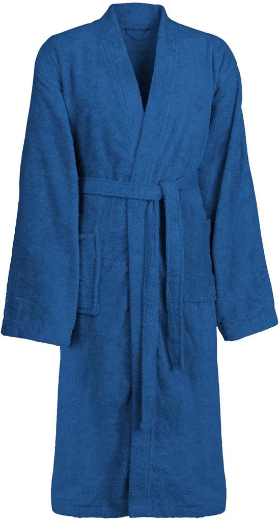 vidaXL Halat de baie KINN albastru L Bumbac