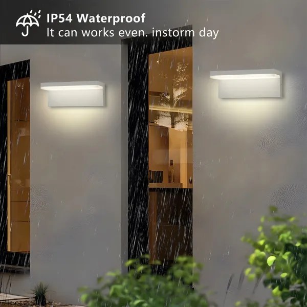 Brilagi - Aplică de perete pentru exterior TESSI LED/10W/230V albă IP54