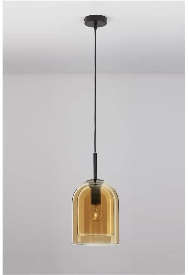 Lustra, Pendul modern Velor champagne 18cm