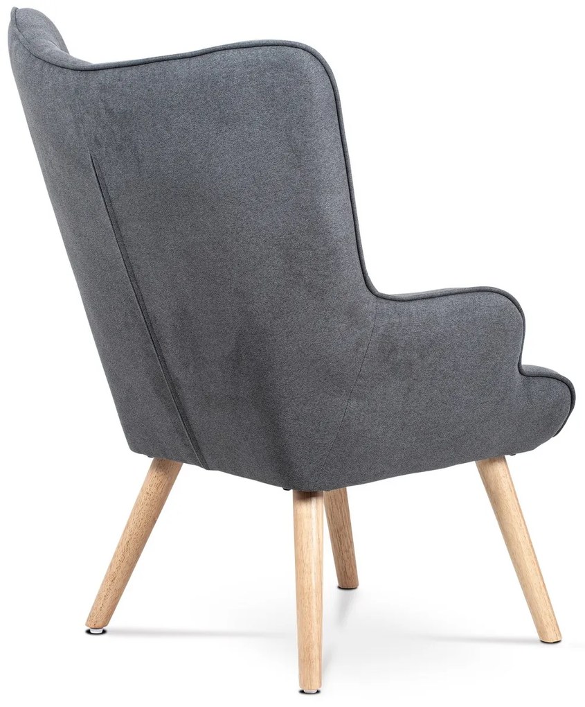 Fotoliu cu taburet GREY2, gri