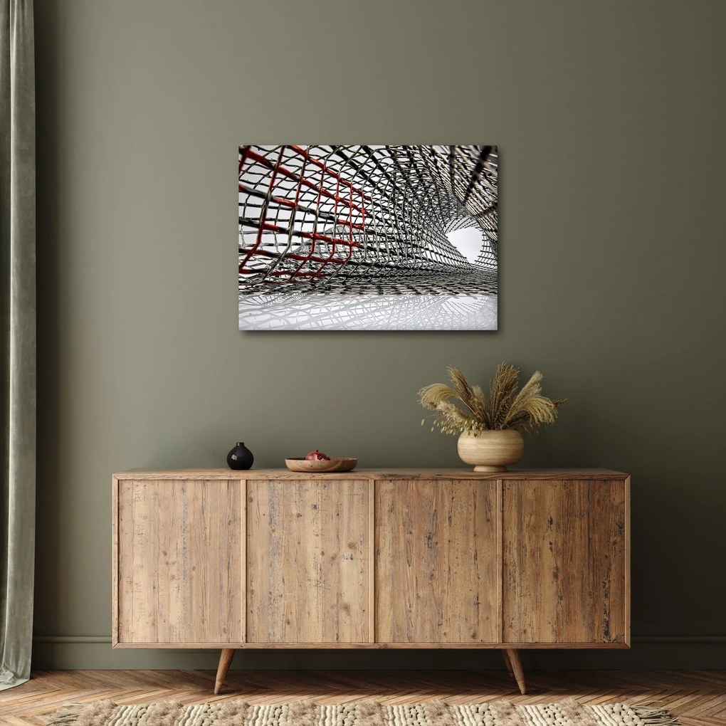 Tablou cu construcție din fier (70x50 cm)