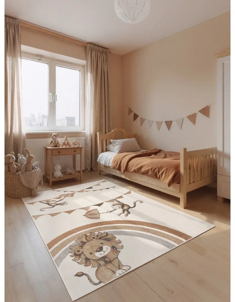 Covor pentru copii crem 120x170 cm Roar like a Lion Rainbow Party – Villeroy&Boch