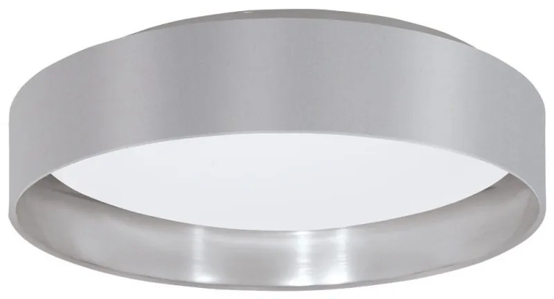 Plafoniera moderna gri/argintiu, diametru 38cm, LED MASERLO 2
