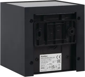 Kanlux REKA 28996-LED — Aplică LED solară de perete, 3W, 230V, 3000/4000/6500K, IP65, negru