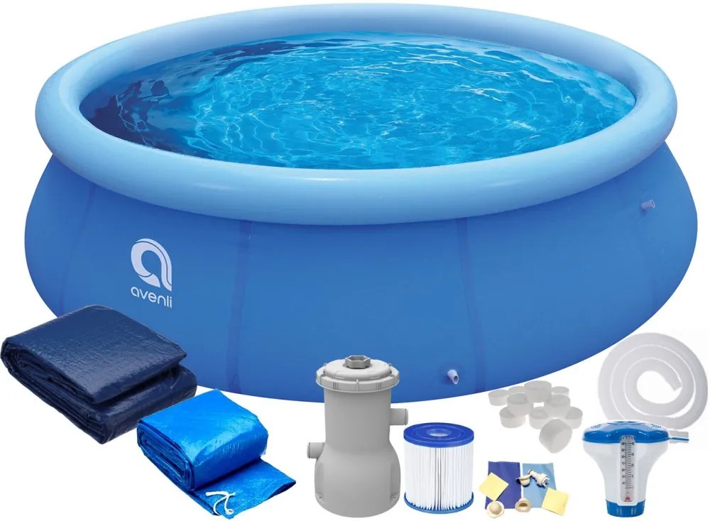 Piscină gonflabilă de grădină 305 x 76 cm - set 14in1 cu accesorii