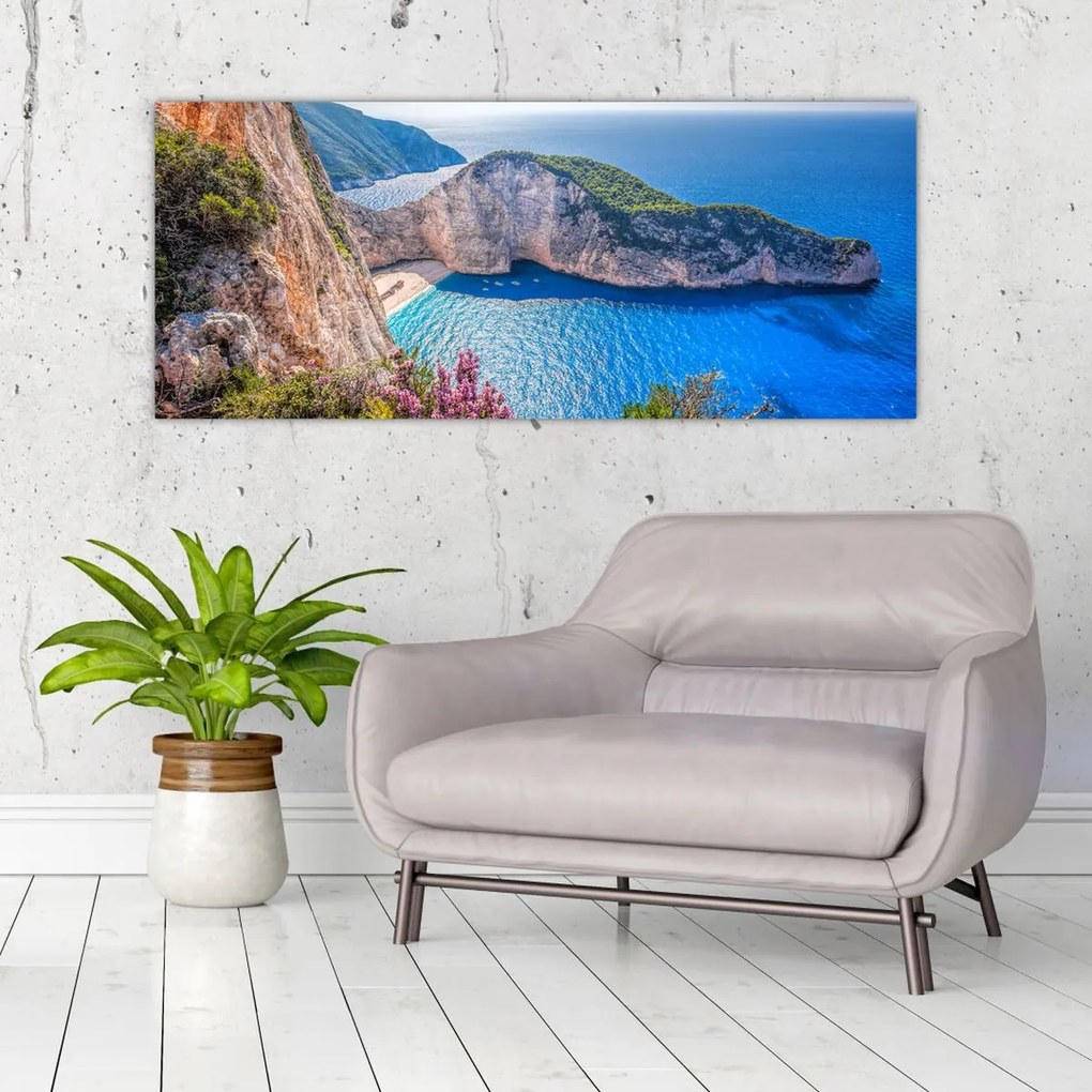 Tablou - Plaja Navagio, Grecia (120x50 cm)
