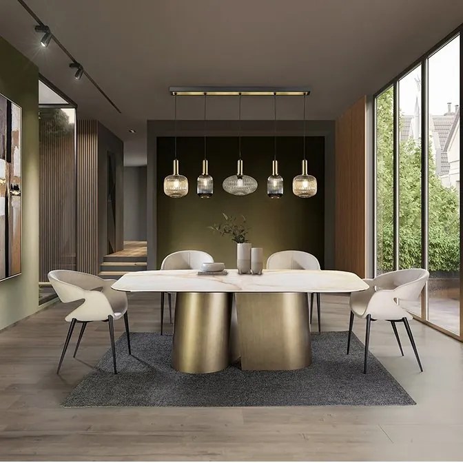 Masa dining design LUX Numa 205cm