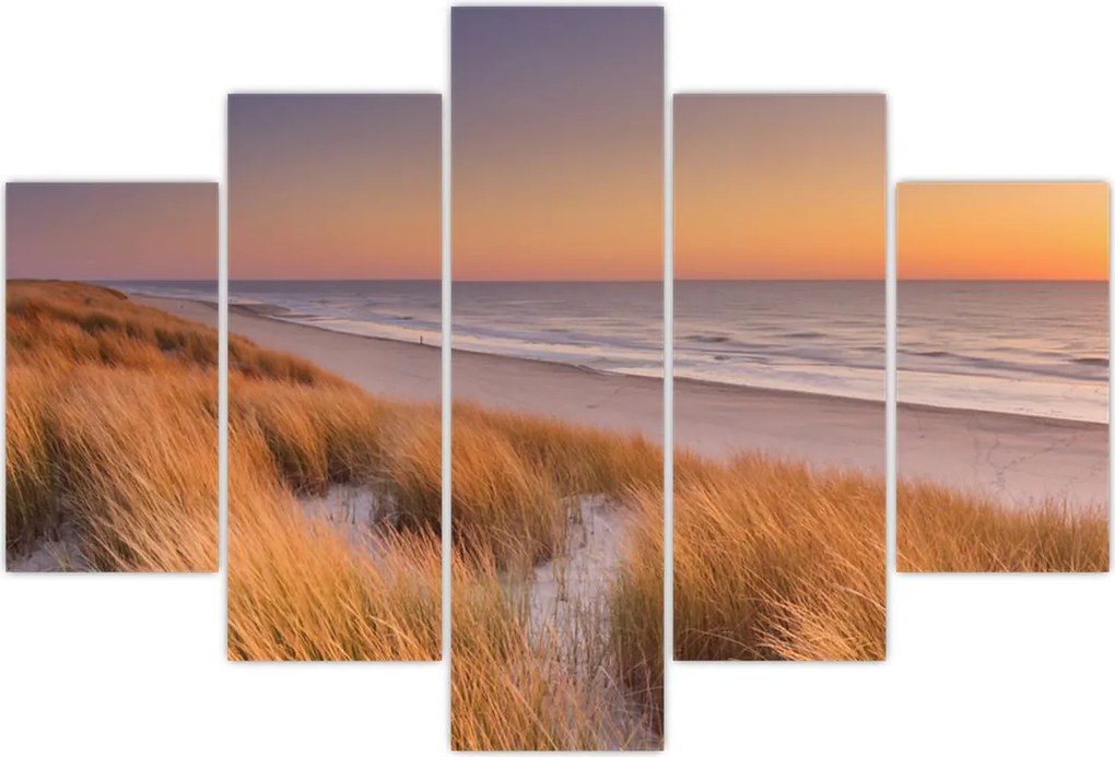 Tablou - Plajă la apus de soare (150x105 cm)