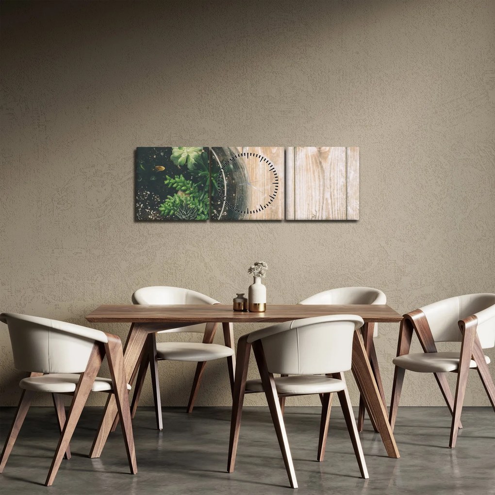 Tablou - Terariu de sticlă (cu ceas) (90x30 cm)
