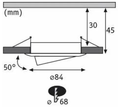 SET 3x corp de iluminat dimabil pentru baie LED/6W IP23 NOVA 230V Paulmann 94472