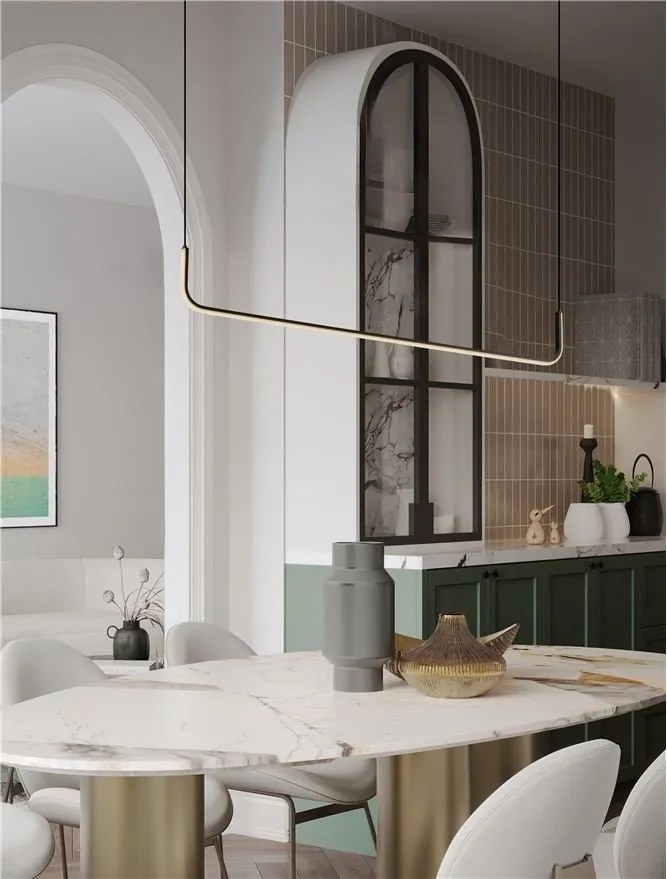 Lustra LED suspendata stil minimalist liniar STRITA L-101cm