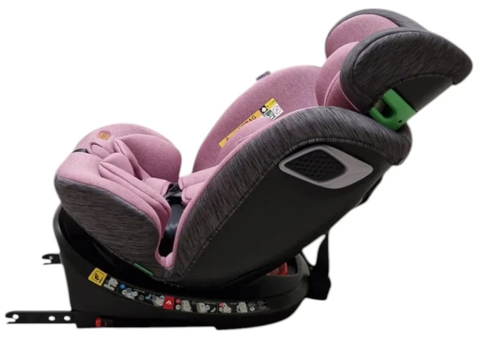 Scaun Auto cu Isofix Baby Care™ BS10P, Cu rotire 360 grade, Omologare R-129 i-Size, 0-36 kg, Tetiera reglabila, Transformabil in scoica auto, Sistem