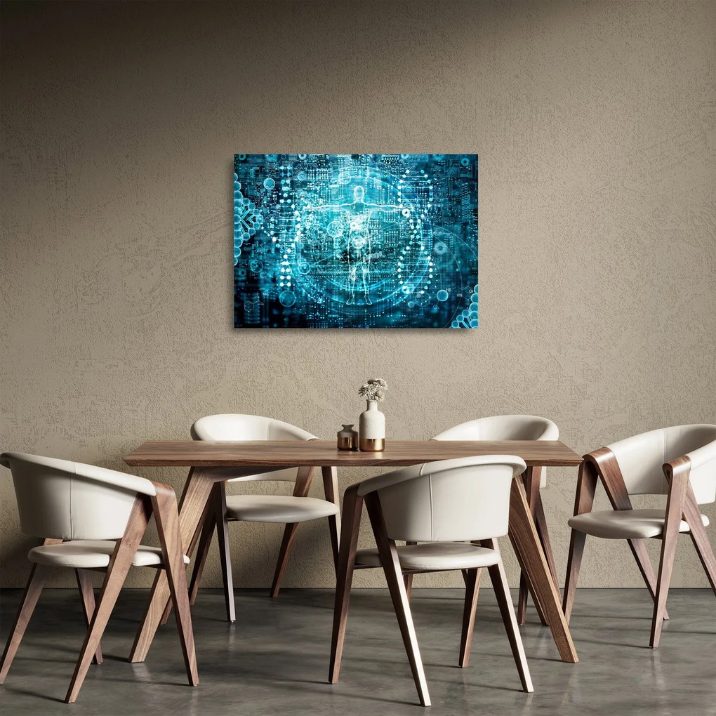 Tablou pe sticlă - Genetică (70x50 cm)