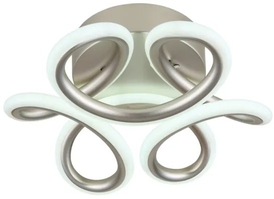 Plafonieră LED Globo 67386-24S MELISAND 24W/230V d. 26 cm crom mat