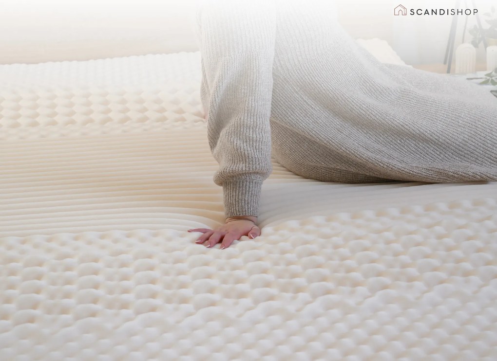 Saltea cu arcuri impachetate individual si fibra de cocos COCO MAXI 20 cm 90x200 cm Protectie saltea: FaRa protectie saltea