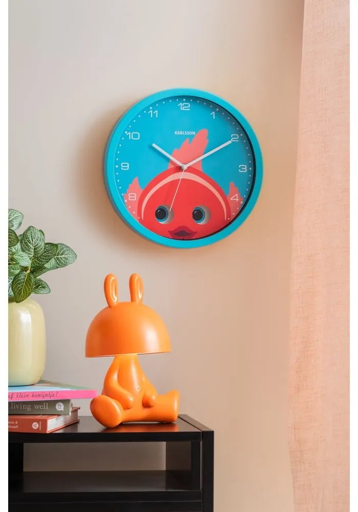 Ceas pentru copii ø 31 cm Peekaboo Goldfish – Karlsson