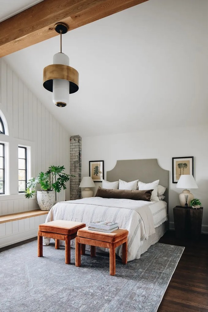 Pendul LUX MELROSE big, alb opal