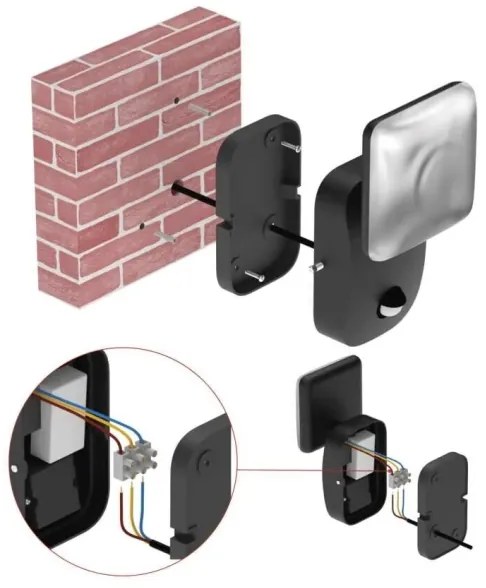 Aplică LED de exterior NIKA LED/12,5W/230V IP44