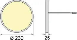 Plafonieră LED SIMEN LED/18W/230V 4000K IP40 Ø 23 cm alb UGR<19