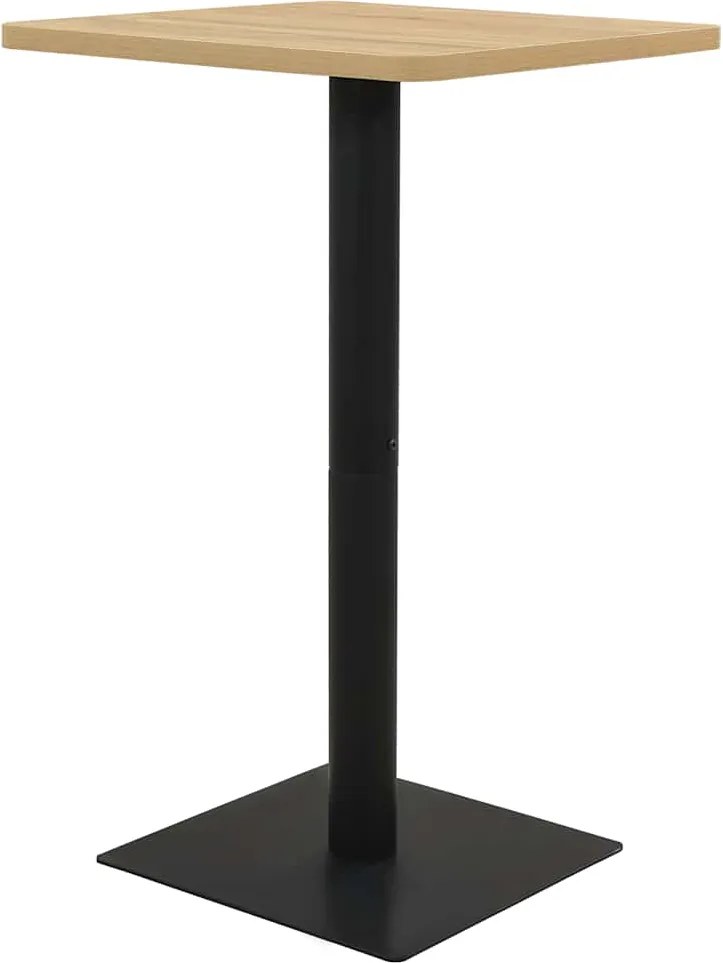 vidaXL Masă de bistro, culoarea stejarului, 78,5 x 78,5 x 107 cm
