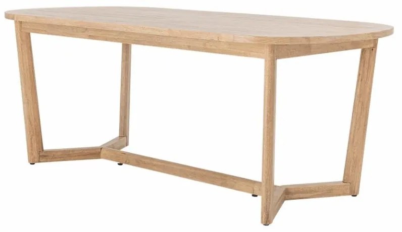 Masă de dining din lemn de cauciuc, natur, 200×100 cm „Serrone”- Creative Collection
