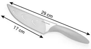 Cuțit de bucătar Tescoma MicroBlade MOVE 17 cm, cu manșon de protecție