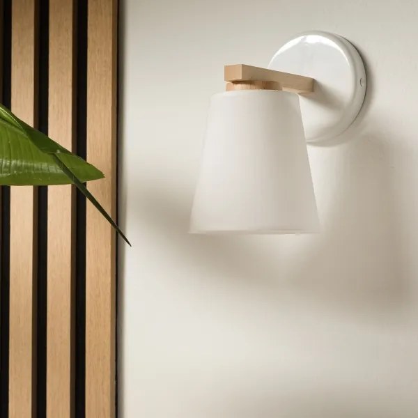 Aplica de perete ELLIE 1xE27/60W/230V albă