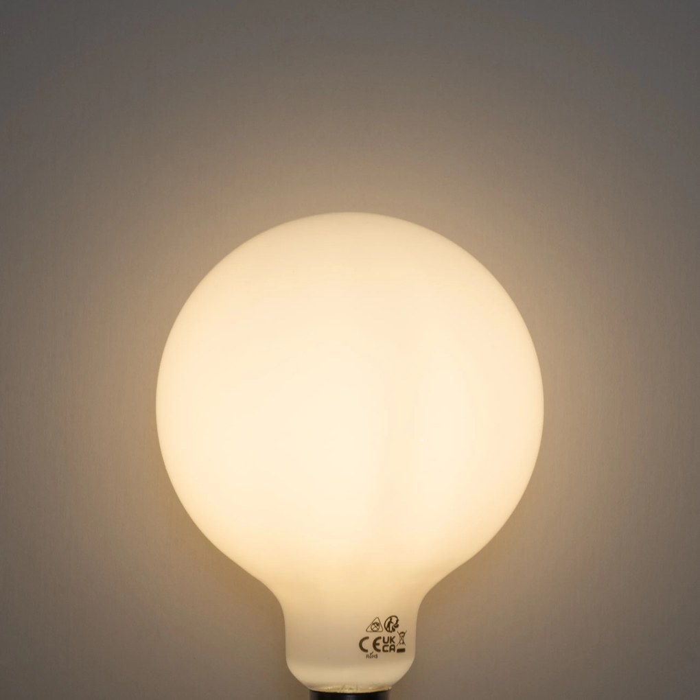 Set 5 Becuri LED E27 Dimmabile Opal G125 5W 450 lm 3000K