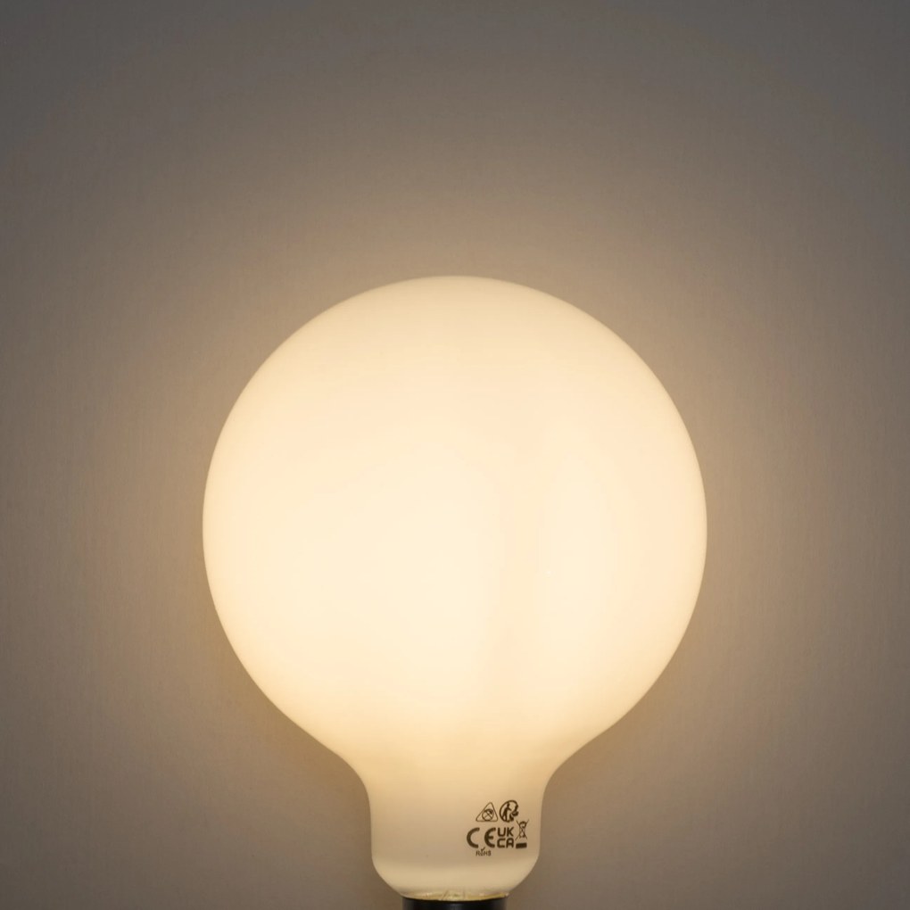 Set de 5 becuri LED E27 dimabile Opal G125 5W 450 lm 3000K