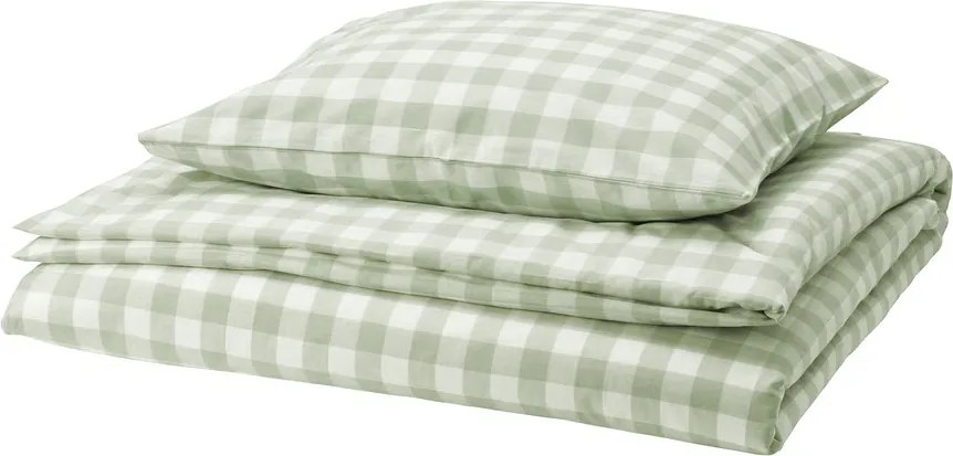 Lenjerie de pat din bumbac GREEN CUBIS verde, 100% bumbac Dimensiune lenjerie de pat: 70 x 80 cm | 140 x 200 cm