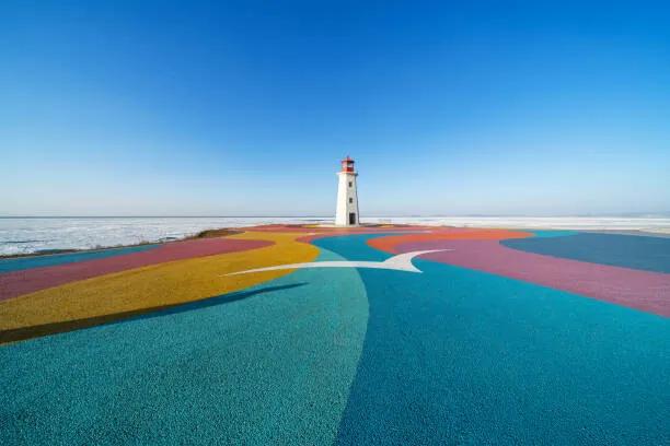 Fotografie de artă Colorful road by the sea, zhengshun tang, (40 x 26.7 cm)