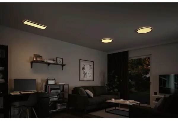 Panou dimabil LED/22W ATRIA 230V 3000K negru Paulmann 71002