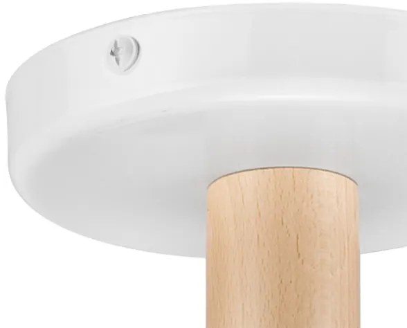 Lustr ELLIE 3xE27/60W/230V alb, montaj plafon