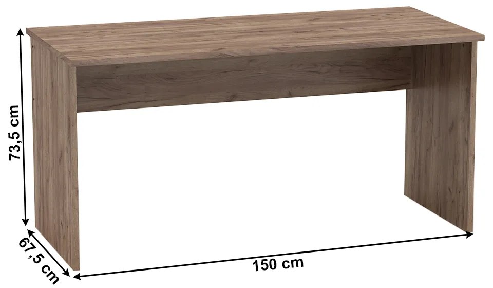 Set de birou Hansa 2 NEW (craft dunkel + alb). 1040190
