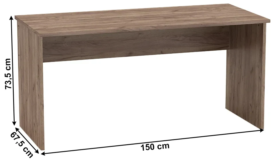 Set de birou Hansa 2 NEW (craft dunkel + alb). 1040190