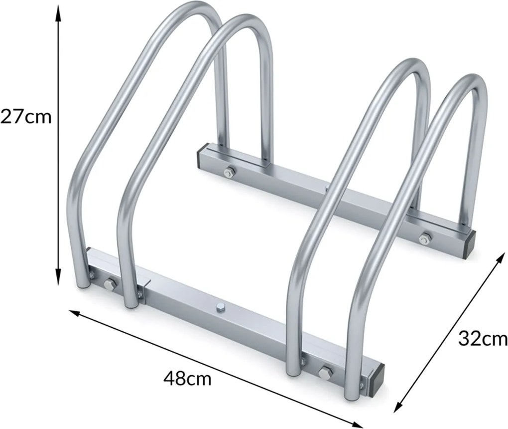 Rastel pentru 2 biciclete 48 x 32 x 27 cm