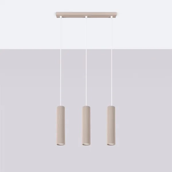 Brilagi - Lustră LED pe cablu CRESTO, 3x GU10 / 10W / 230V, taupe